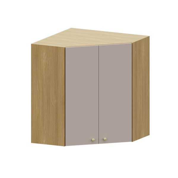 Armário Aéreo Canto Diagonal 74cm 2 Portas Elegance Luciane M