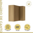 Armário Aéreo Canto Direita Esquerda Ripado Rainha 2 Portas