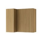 Armário Aéreo Canto Direita Esquerda Ripado Rainha 2 Portas