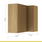 Armário Aéreo Canto Direita Esquerda Ripado Rainha 2 Portas