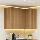 Armário Aéreo Canto Direita Esquerda Ripado Rainha 2 Portas