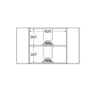 Armário Aéreo Canto Ditália Denver Riv/branco Cd-685