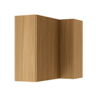 Armário Aéreo de Canto 2 Portas Natural MDF 80x92x52cm Rainha Nesher