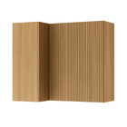 Armário Aéreo de Canto 2 Portas Natural MDF 80x92x52cm Rainha Nesher