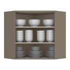 Armário Aéreo Canto Oblíquo 2 Portas 100% Mdf Connect Duna/cr