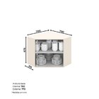 Armário Aéreo Canto Oblíquo 2 Portas 79cm Connect Off White