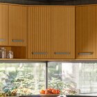 Armário Aéreo Canto Obliquo 2 Portas Criare Freijo/ripado