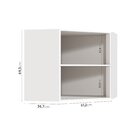 Armário Aéreo Canto Oblíquo 2 Portas Ipanema Cabecasa Madeira