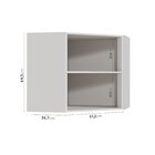 Armário Aéreo Canto Oblíquo 2 Portas Ipanema Cabecasa Madeira