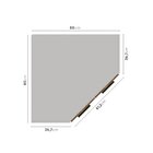 Armário Aéreo Canto Oblíquo 2 Portas Ipanema Cabecasa Madeira