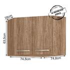 Armario Aereo Canto Obliquo 3007x1 Nicioli