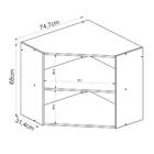 Armario Aereo Canto Obliquo Em Mdf Kali Premium 12209x6 Nicio