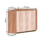 Armario Aereo Canto Obliquo Em Mdf Kali Premium 12209x6 Nicio