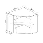 Armário Aéreo Canto Oblíquo Kali Premium 2 Portas - Nicioli