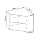 Armário Aéreo Canto Oblíquo Loá - Nicioli