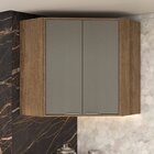 Armário Aéreo Canto Oblíquo Para Cozinha 2 Portas 70cm Lavíni