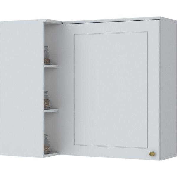 Armário Aéreo Canto Reto 01 Porta Americana Henn - Branco Hp