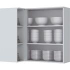 Armário Aéreo Canto Reto 01 Porta Americana Henn - Branco Hp