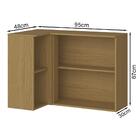 Armario Aereo Canto Reto 02 Portas 2005802 Armoveis