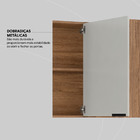 Armário Aéreo Canto Reto 1 Porta 90cm Firenze Demóbile