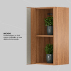 Armário Aéreo Canto Reto 1 Porta 90cm Firenze Demóbile