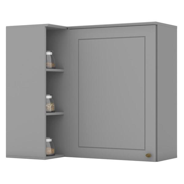 Armário Aéreo Canto Reto 1 Porta Americana - Móveis Henn