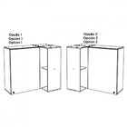 Armário Aéreo Canto Reto 1 Porta Requinte Henn