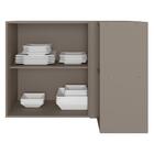 Armario Aereo Canto Reto 2 Portas 95cm 12535 Unna Pln