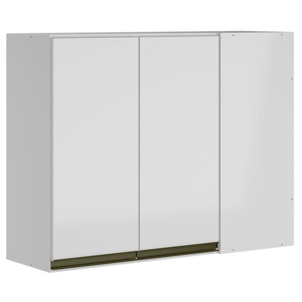 Armario Aereo Canto Reto 2 Portas Em Mdf Kali Premium 12213x6