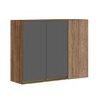 Armário Aéreo Canto Reto 2 Portas Kali Premium - Nicioli