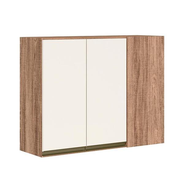 Armário Aéreo Canto Reto 2 Portas Kali Premium - Nicioli