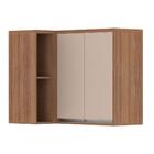 Armário Aéreo Canto Reto 95cm 2 Portas 1 Prateleira