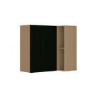 Armário Aéreo Canto Reto 95cm 2 Portas Slim Luciane Móveis