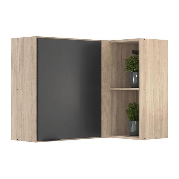 Armário Aéreo Canto Reto Firenze 1 Porta - Demóbile