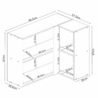 Armário Aéreo Canto Reto Firenze 1 Porta - Demóbile