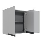 Armário Aéreo Canto Reto Nara Cabecasa Madeiraoriginals Cinza