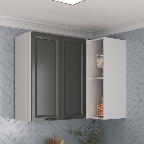 Armário Aéreo Canto Reto Soho Cabecasa Madeiraoriginals Branc