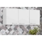 Armário Aéreo Carol 3 Portas Rud Rack Cor Branco