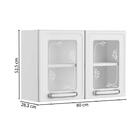 Armário Aéreo Cecil Ii 2 Pt Branco (53x80)