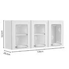 Armário Aéreo Cecil Ii 3 Pt Branco (53x120)