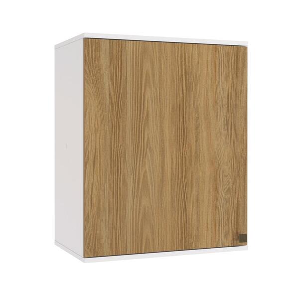 Armário Aéreo Celeste Kappesberg 100% Mdf 1 Porta Branco/nogu