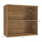 Armário Aéreo Celeste Kappesberg 100% Mdf 2 Portas Nogueira 8