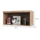 Armário Aéreo Chardonnay 1 Pt Castanho E Branco