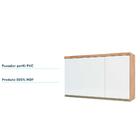 Armário Aéreo Chardonnay 3 Pt Castanho E Branco