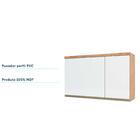 Armário Aéreo Chardonnay 3 Pt Castanho E Branco