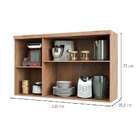 Armário Aéreo Chardonnay 3 Pt Castanho E Branco