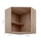 Armário Aéreo Cheff Master Iii 2 Pt Grafite E Carvalho