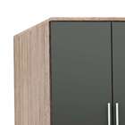 Armário Aéreo Cheff Master Iii 2 Pt Grafite E Carvalho