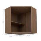 Armário Aéreo Cheff Master Iii 2 Pt Tannah E Branco