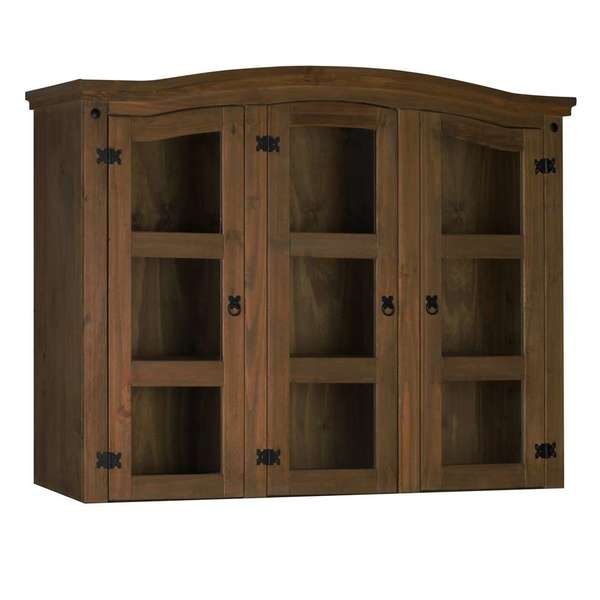 Armário Aéreo Colonial I 3 Pt Imbuia Cera